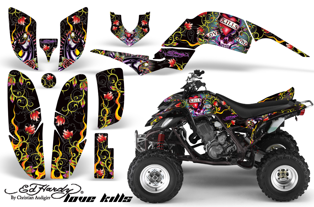 Yamaha Raptor 660 Graphics EH LoveKills Black